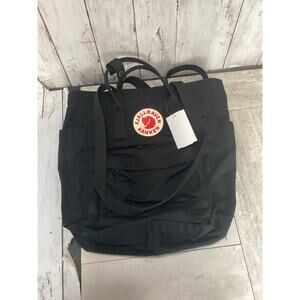 Fjällräven Women's Black Kanken Totepack Backpack Convertible Shoulder Bag K9-1-